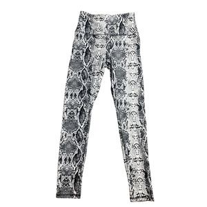 Women’s Balance Collection Full Length Reptile Print Leggings Size Small EUC